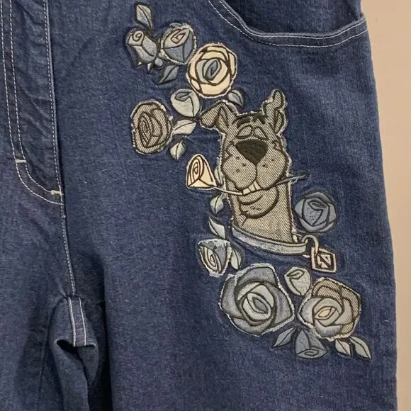 Vintage Design History Iceberg Scooby Blue Jeans with Embroidery - Picture 2 of 16